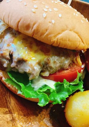肉を感じる手作りハンバーガー-レシピのメイン写真