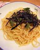 アマランサスと明太子のスパゲッティ