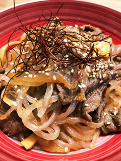 簡単!ヘルシー!こんにゃく麺チャプチェ-レシピのメイン写真
