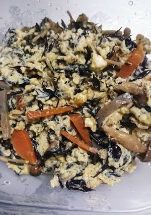 残ったひじきの煮物の玉子とじ-レシピのメイン写真