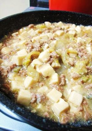 フライパン１つで　白菜豆腐丼-レシピのメイン写真