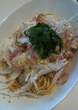 ツナとおろしポン酢パスタ-レシピのメイン写真