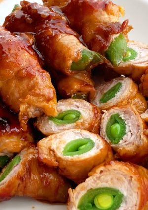 コク味噌＊スナップえんどうの豚肉巻き＊-レシピのメイン写真