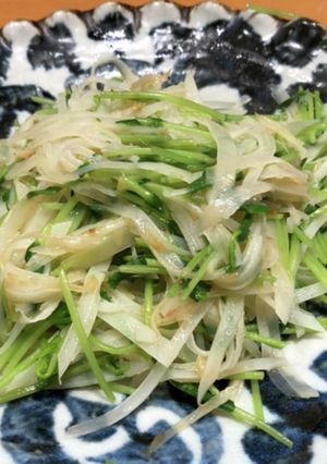 ☆じゃがいもと豆苗のにんにくきんぴら☆-レシピのメイン写真