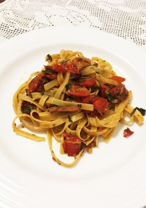イタリア人直伝☆トマトとバジルのパスタ-レシピのメイン写真