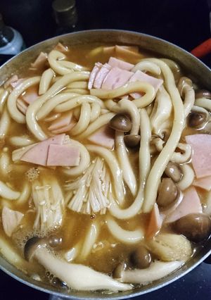 夜中に食べたくなるカレーうどん-レシピのメイン写真