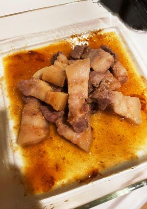 レンジと市販のタレで作る豚の角煮風-レシピのメイン写真