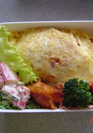 オムライスお弁当-レシピのメイン写真