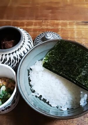 固定化！納豆！梅干し！白ごま！焼きのり-レシピのメイン写真