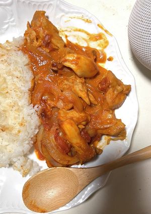 簡単！エリンギのバターチキンカレー♪-レシピのメイン写真