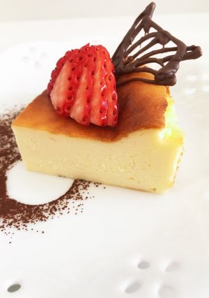 材料5つ！簡単　バスクチーズケーキ-レシピのメイン写真