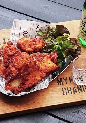 おうち居酒屋★焼肉のたれで鶏むね肉唐揚げ-レシピのメイン写真