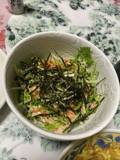 水菜とツナの和風サラダ-レシピのメイン写真