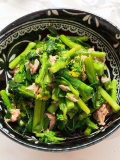 アスパラ菜とシーチキンの和え物-レシピのメイン写真