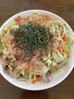冷凍うどんde焼きうどん-レシピのメイン写真