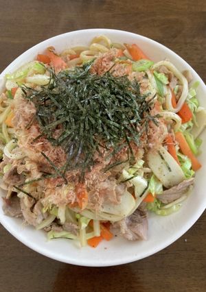 冷凍うどんde焼きうどん-レシピのメイン写真