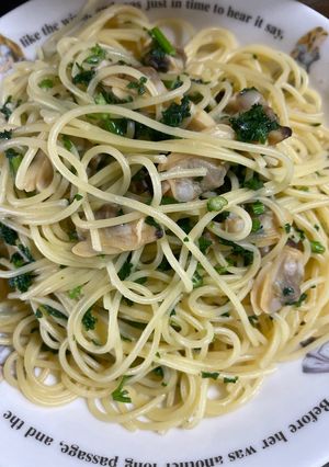 冷凍アサリとパセリのバター香るパスタ-レシピのメイン写真