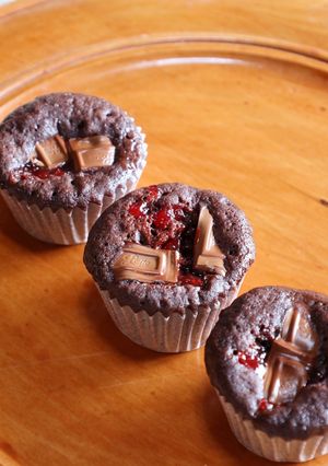 HMでレンチンストロベリーチョコマフィン-レシピのメイン写真
