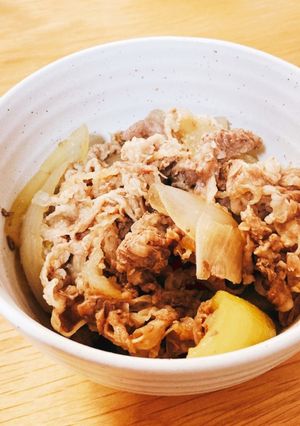 牛丼 〜肉のハナマサ材料と炊飯器で作る〜-レシピのメイン写真