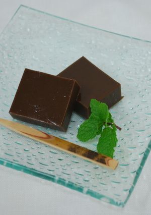 ミントとダーク チョコレートのようかん-レシピのメイン写真
