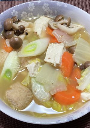 肉団子と野菜の鍋つゆ!(^^)!-レシピのメイン写真
