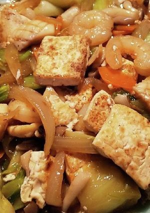 ◆豆腐と海鮮のオイスターソース炒め◆-レシピのメイン写真