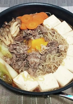 超簡単！フライパンで牛すき焼き煮込み！！-レシピのメイン写真