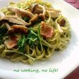 シャキシャキ!水菜のクリームパスタ