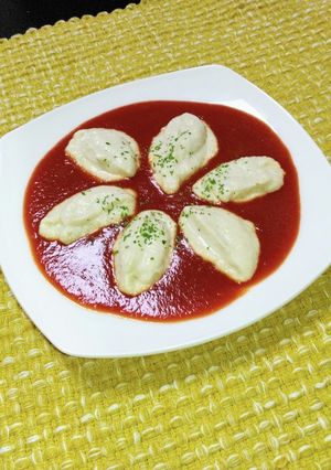 嚥下食☆お家で簡単エビチリ風-レシピのメイン写真