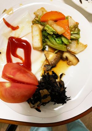 隙間埋め白菜彩野菜オイ甘酢温野菜サラダ-レシピのメイン写真