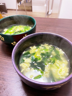 たまごとほうれん草の中華スープ-レシピのメイン写真
