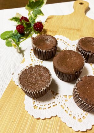 ミニチョコチーズケーキ♡バレンタイン-レシピのメイン写真