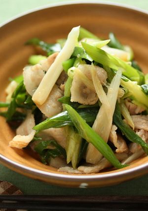 疲労回復食材！ねぎと豚のめんつゆ煮-レシピのメイン写真