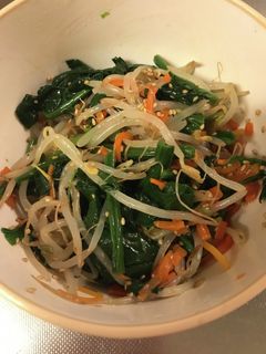 人参とほうれん草ともやしのナムル-レシピのメイン写真