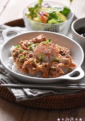 簡単がっつり♪サバキムチ丼☆-レシピのメイン写真