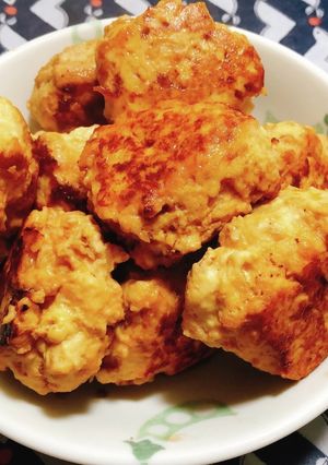 フープロ使用。ヘルシー鶏むねつくね-レシピのメイン写真