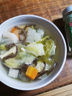 きくらげとキャベツと生姜と豚バラのスープ-レシピのメイン写真