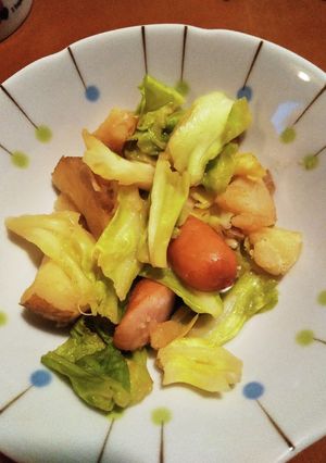 キャベツとじゃがいものウインナー炒め-レシピのメイン写真