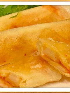 簡単♪お餅*キムチ*チーズin春巻き♪-レシピのメイン写真