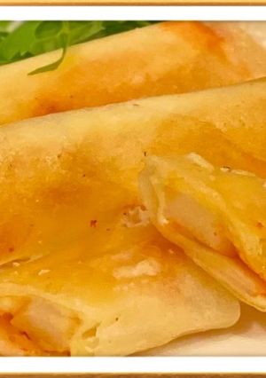 簡単♪お餅＊キムチ＊チーズin春巻き♪-レシピのメイン写真
