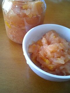 ゆず風味ピンクの林檎ジャム!-レシピのメイン写真
