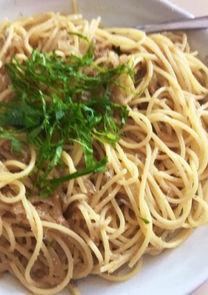 タラコと雑魚の和風パスタ-レシピのメイン写真