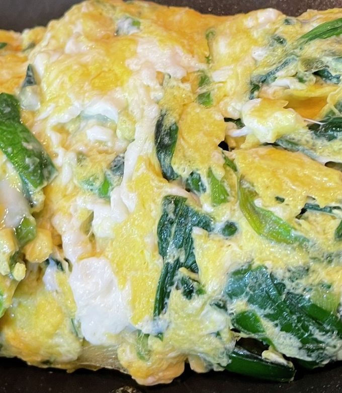 オムレツ サッと出来上がる#ニラの和風#オムレツ by ケロケロ1号めぐみん