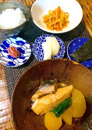 ブリカマ大根と切干し大根で昼ご飯-レシピのメイン写真