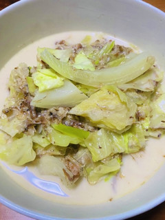 【簡単】キャベツと鰹節の豆乳スープ-レシピのメイン写真