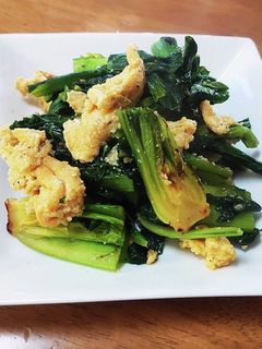 タラコ炒り卵と小松菜の中華炒め-レシピのメイン写真