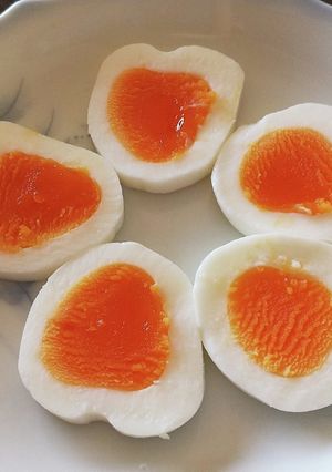 ハートの茹でたまご-レシピのメイン写真