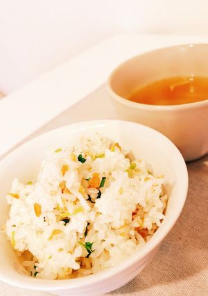 三つ葉と梅の香りご飯-レシピのメイン写真