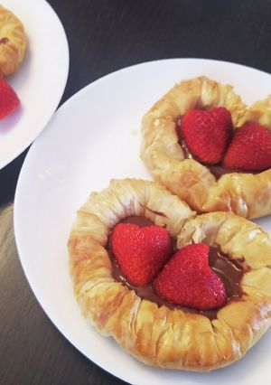 バレンタインデーにハートのバクラバ-レシピのメイン写真