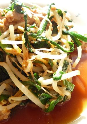 ご飯がすすむ★豚にらもやし炒め-レシピのメイン写真